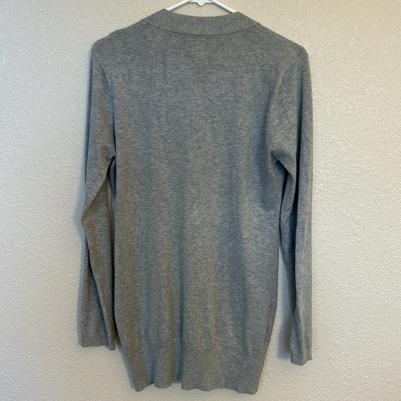 Women’s long gray cardigan size large. - Picture 3 of 5